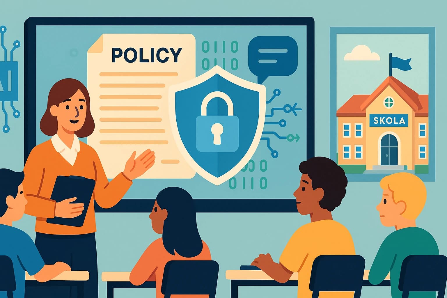 Creating a Policy for LLM Input in Schools: Balancing Innovation and Data Protection